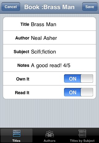 Titles Screen